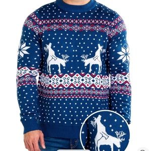 Tipsy Elves Men’s Ugly Christmas Reindeer Sweater